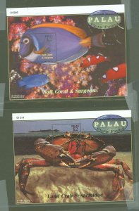 Palau #604-605  Single (Complete Set) (Fauna) (Flora)