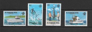 SEYCHELLES - SESEL - 1984 GAME FISHING - SCOTT 80 TO 83 - MNH