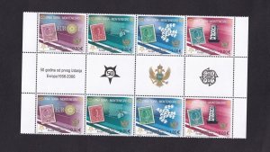 Montenegro   #129   MNH  2006    Europa stamps 50th anniversary gutter pairs