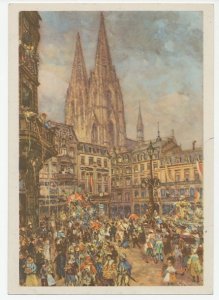 Postal stationery Germany 1939 Carnival - Cologne - Cathedral