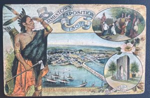 1911 New York Usa Picture Postcard Cover To  Austria Jamestown Exposition