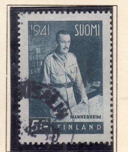 Finland 1941 Early Issue Fine Used 5mk. NW-269322