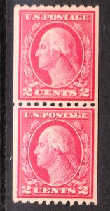 MOstamps - US #487 Mint OG NH Coil Pair - Lot # MO-906 SCV $65