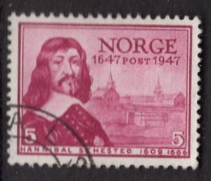 Norway  #279   1947 used post office  5ore