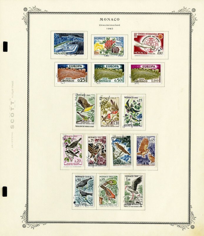 Monaco Massive High Value Stamp Collection