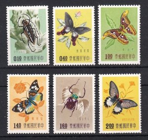 RO China 1958 Various Insects in Natural Colors (6v Cpt) MNH CV$22