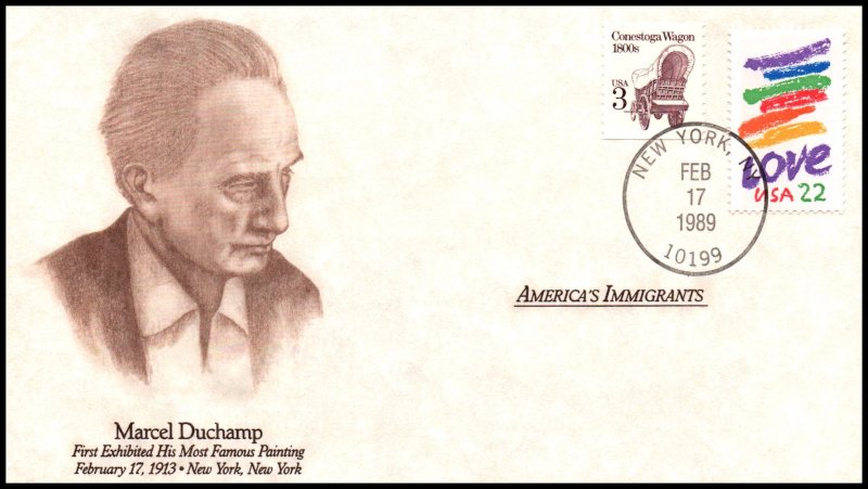 US America's Immigrants Marcel Duchamp 1989 Cover