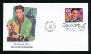 US 2731 American Music - Booklet Elvis Presley UA Fleetwood cachet FDC