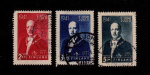 Finland - 1941 - SC 235, 237-238 - Used - Pres. Risto Ryti
