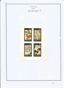 STAFFA - 1982 - Flowers - Sheets - Mint Light Hinged - Private Issue