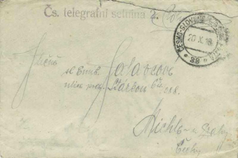 Czechoslovakia Soldier's Free Mail 1938 Cesko-Slovenska Polni Posta, 38 Brno ...