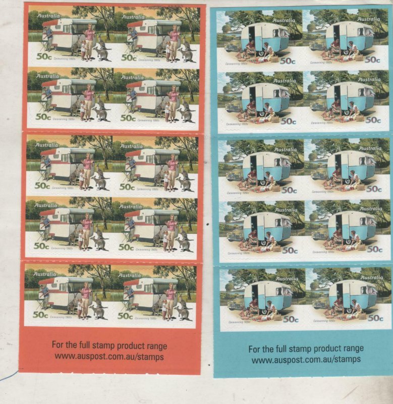 Australian Stamps Mint 2007 Caravan Jayco Evernew Franklin Windsor Roma 50c Bokl