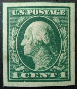 StampGeek Scott #408 MINT,  VERY FINE, LIGHT HINGE   IMPERF  SMALL THIN