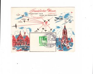 KAPPYS STAMPS GERMANY 1948 FRANKFOR FAIR COMMEMORATIVE CARD  C283