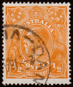 Australia Scott 20, Orange, Perf. 14 (1923) Used F-VF M