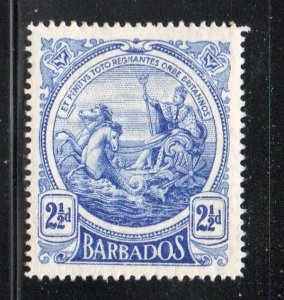 Barbados Sc 131 1916 2 1/2 d seal of colony stamp mint