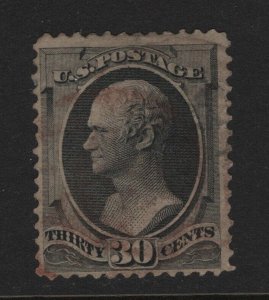 165 F-VF used neat light red cancel with nice color cv $ 165 ! see pic !