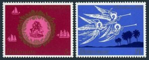 Bahamas 444-445,445a,MNH.Michel 434-435,Bl.25. Christmas 1978.Angels,Ships.