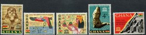 Ghana SC#151-5 Monuments of Nubia MNH scv $2.75