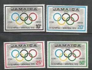 JAMAICA - 1976 - Olympic Games, Montreal - Perf 4v Set - Mint Never Hinged