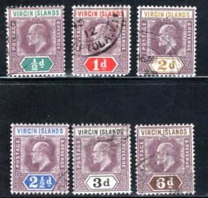 British Virgin Islands #29-34 short set  VF,  Used,   CV $12.15   ...   6940008