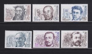 France B541-B546 Set MNH Famous People