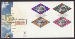 SINGAPORE - Sc#770-773 World Trade 1996 FDC