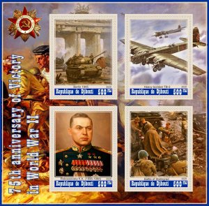 Stamps. 75 anniversary World War II 2020 year, 1+1 sheets MNH ** perforated