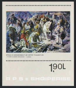 Albania 2096,MNH.Michel Bl.79. Era of Skanderbeg in Figurative Art.1983.