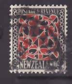 New Zealand-Sc#195- id8-used 9p Maori door panel-1935-