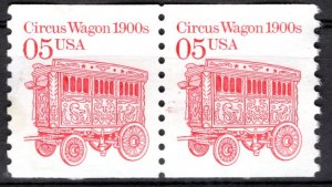 U.S.A.; 1990: Sc. # 2452: Used Se-Tenant Single Stamps