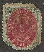 Danish West Indies 6a, used space filler.  1874  (d1)