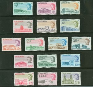 Antigua #167-182  Single (Complete Set) (Buildings)