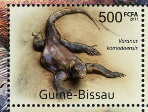 Komodo Dragons Stamp Varanus Komodoensis Souvenir Sheet MNH #5562-5565
