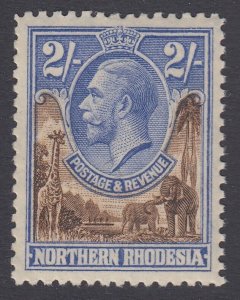 SG 11 Northern Rhodesia 1925-29. 2/- brown & ultramarine. Fine unmounted mint...