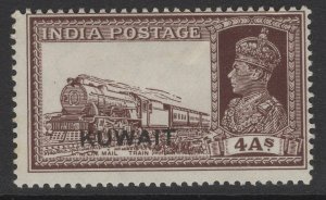 KUWAIT SG43 1939 4a BROWN MTD MINT