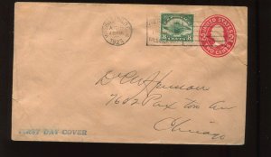 C4 AIRMAIL AUGUST 15 1923 UPRATED FIRST DAY COVER (LV 1205)