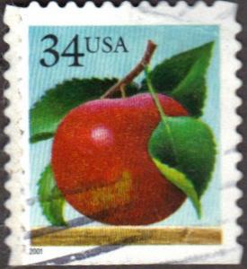 US Used 34 cent Scott# 3493 Apple VF