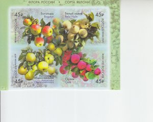 2019 Russia .Apple Trees SA B4 (Scott NA) MNH