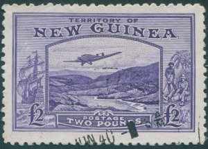 New Guinea 1935 £2 bright violet SG204 used