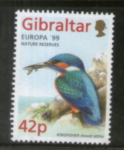 Gibraltar 1999 Kingfisher Birds Wildlife Sc 796 MNH # 719