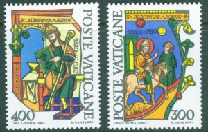 VATICAN Scott 677-678 MNH** 1980 St. Albertus set