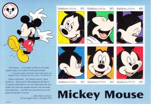 Maldives 1999 MNH Scott #2351-#2362 Complete set of 12 Disney Sheets