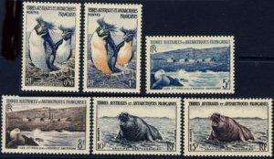 FSAT Scott #2-7 Penguins & Seals MNH