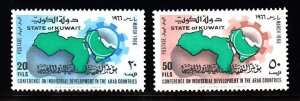 KUWAIT SC# 315-316 ARAB INDUSTRIAL DEVELOPMENT CONFERENCE 1966 - MNH