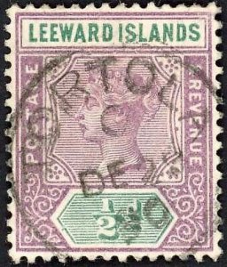 Virgin Is Leeward Is SG2 1d with Tortola 27 Dec 1890 CDS (EARLY DATE)