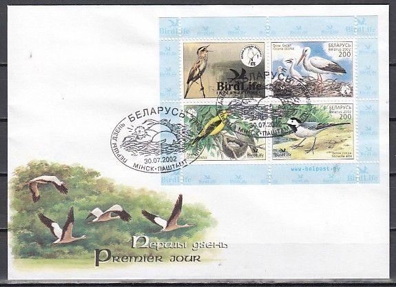 Belarus, Scott cat. 449. Various Birds s/sheet on a First day Cover. ^