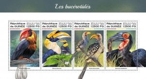 [950 40]- YEAR 2018 - GUINEA - HORNBILLS       4V   complet set  MNH/**