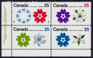 Canada - 1970 - Scott #511a - MNH Plate Block - Expo '70