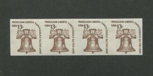 United States Postage Stamp #1618b MNH VF Imperf Strip of 4